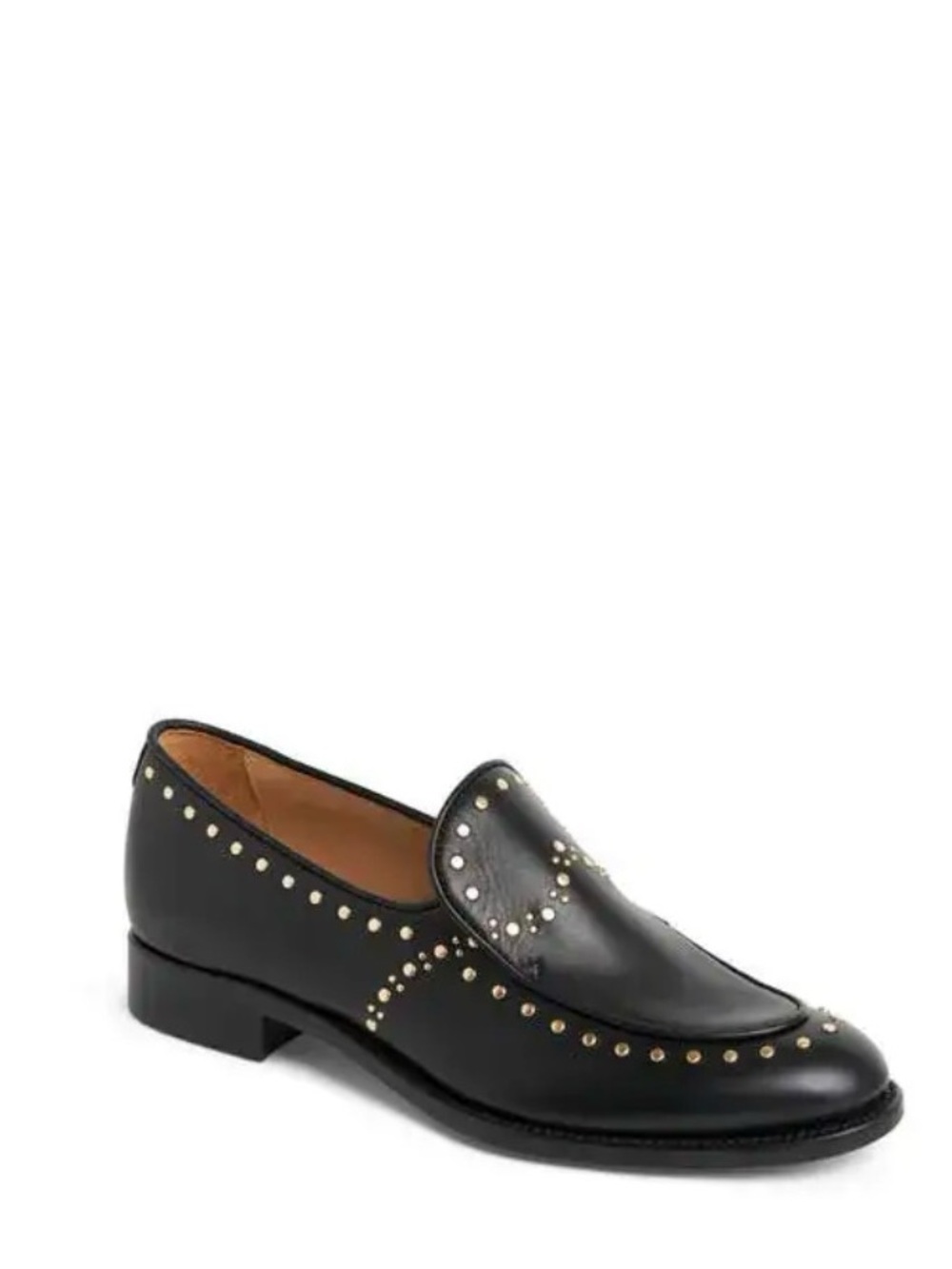 The Office of Angela Scott Miss Cecilia Studded Loafer - Black